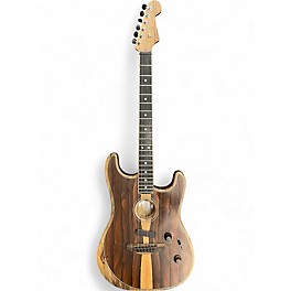 Used Fender American Acoustasonic Stratocaster Limited Edition Natural Acoustic Electric Guitar
