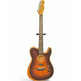 Used Fender American Acoustasonic Telecaster 2 Color Sunburst Acoustic Electric Guitar