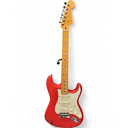 Used Fender American Deluxe Stratocaster Fiesta Red Solid Body Electric Guitar