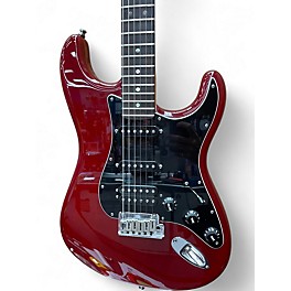 Used Fender American Select Stratocaster HSS Transparent Red Solid Body Electric Guitar