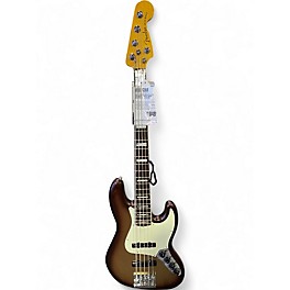 Used Fender American Ultra Jazz Bass V Mocha Burst Electric Bass Guitar