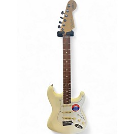 Used Fender Artist Series Jeff Beck Stratocaster Olympic White Solid Body Electric Guitar