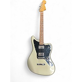 Used Fender BLACKTOP JAGUAR Silver Solid Body Electric Guitar
