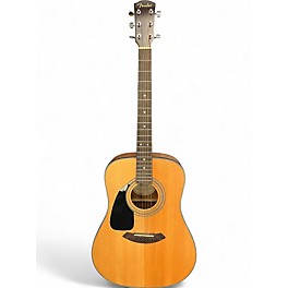 Used Fender CD100 Left Handed Natural Acoustic Guitar