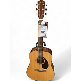 Used Fender CD60 Dreadnought Natural Acoustic Guitar