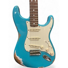 Used Fender Custom Shop 67 Stratocaster Heavy Relic Taos Turquoise Solid Body Electric Guitar