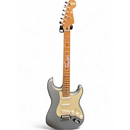 Used Fender Deluxe Players Stratocaster Inca Silver Solid Body Electric Guitar