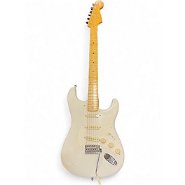 Used Fender EJ STRATOCASTER Olympic White Solid Body Electric Guitar
