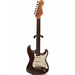 Used Fender Eric Johnson Stratocaster Rosewood Medium Palomino Metallic Solid Body Electric Guitar