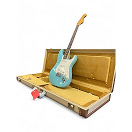 Used Fender Eric Johnson Stratocaster® Rosewood Tropical Turquoise Solid Body Electric Guitar