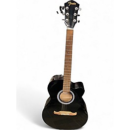 Used Fender FA135CE Concert Black Acoustic Electric Guitar
