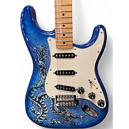 Used Fender Fender Special Edition David Lozeau Art Stratocaster 2016 - Blue Solid Body Electric Guitar