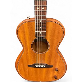 Used Fender Highway Parlor Mahogany Acoustic Electric Guitar