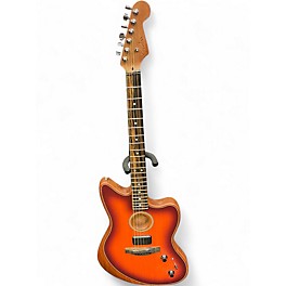 Used Fender JAZZMASTER ACOUSTASONIC SUNBURST Acoustic Electric Guitar