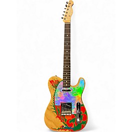 Used Fender Jimmy Page Dragon Art Telecaster Natural Solid Body Electric Guitar