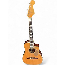 Used Fender Malibu CE Natural Acoustic Electric Guitar