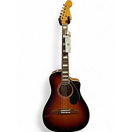 Used Fender Malibu SCE 2 Tone Sunburst Acoustic Electric Guitar