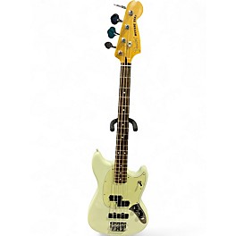 Used Fender Mustang Bass Alpine White Electric Bass Guitar