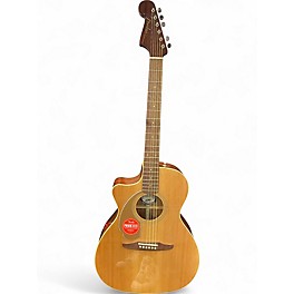 Used Fender Newporter Player LH - Left-Handed Natural Acoustic Electric Guitar