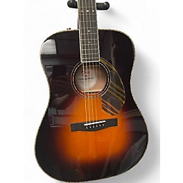 Used Fender Paramount PD-220e 3 Color Vintage Sunburst Acoustic Guitar