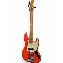 Used Fender Player Plus Active Jazz Bass® V Fiesta Red Electric Bass Guitar