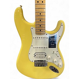 Used Fender Player Stratocaster Hialeah Yellow Solid Body Electric Guitar