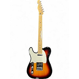 Used Fender Player Telecaster Left Handed 3 Color Sunburst Solid Body Electric Guitar