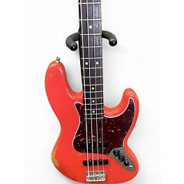 Used Fender Road Worn 1960S Jazz Bass fiesta red Electric Bass Guitar