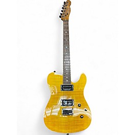 Used Fender Special Edition Custom Telecaster FMT HH Amber Solid Body Electric Guitar