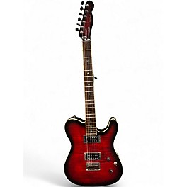 Used Fender Special Edition Custom Telecaster FMT HH Crimson Red Burst Solid Body Electric Guitar