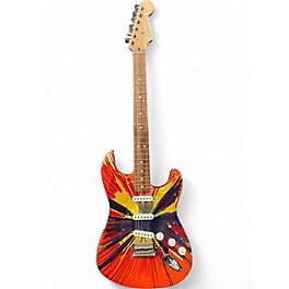 Used Fender Special Edition Splatter Stratocaster Multi-color Solid Body Electric Guitar