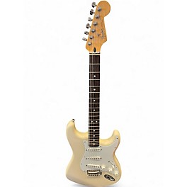 Used Fender Standard Stratocaster Antique White Solid Body Electric Guitar