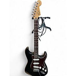 Used Fender Standard Stratocaster Black Solid Body Electric Guitar