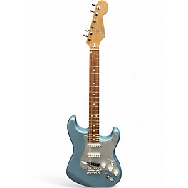 Used Fender Standard Stratocaster Metallic Blue Solid Body Electric Guitar