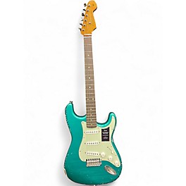Used Fender Vintera 60s Stratocaster Road Worn teal Solid Body Electric Guitar
