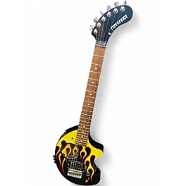 Used Fernandes NOMAD DELUXE HOT ROD DELUXE FLAME Solid Body Electric Guitar