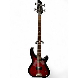 Used Fernandes Tremor Red Electric Bass Guitar