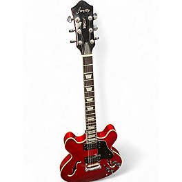 Used Firefly FF338 Cherry Hollow Body Electric Guitar