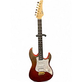 Used Fujigen EOS-FM-R/RKG/06 RIPE KAKI GRADATION Solid Body Electric Guitar