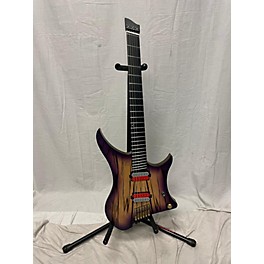 Used Used GOC Materia Plus 6 String Purple 3 Tone Burst Solid Body Electric Guitar