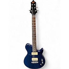 Used Gadow Single Cut Blue Solid Body Electric Guitar