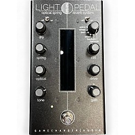 Used Gamechanger Audio Light Pedal Analog Optical Spring Reverb Black Effect Pedal