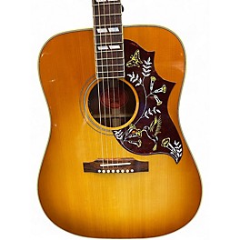 Used Gibson Hummingbird 2 Tone Sunburst Acoustic Electric Guitar
