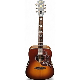 Used Gibson Hummingbird 2 Tone Sunburst Acoustic Electric Guitar