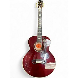 Used Gibson J200M Cherry Acoustic Electric Guitar