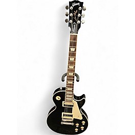 Used Gibson Les Paul Classic Black Solid Body Electric Guitar