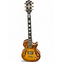 Used Gibson Les Paul Custom Shop Florentine Lemonburst Hollow Body Electric Guitar