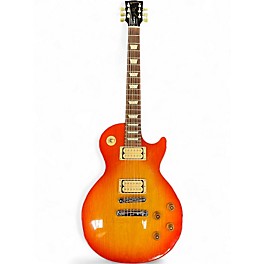Used Gibson Les Paul Deluxe Cherry Sunburst Solid Body Electric Guitar