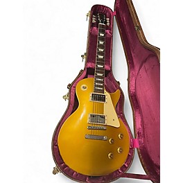 Used Gibson True Historic 1957 Les Paul Standard Gold Top Solid Body Electric Guitar