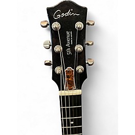 Used Godin 5th Avenue Kingpin II BLACK Hollow Body Electric Guitar